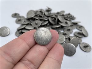 Tin knap - fin og lidt rustik, ca 18 mm